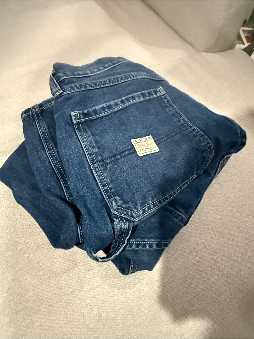 Old Navy Blue Painter's Reissue Jeans - Picture 9 of 9